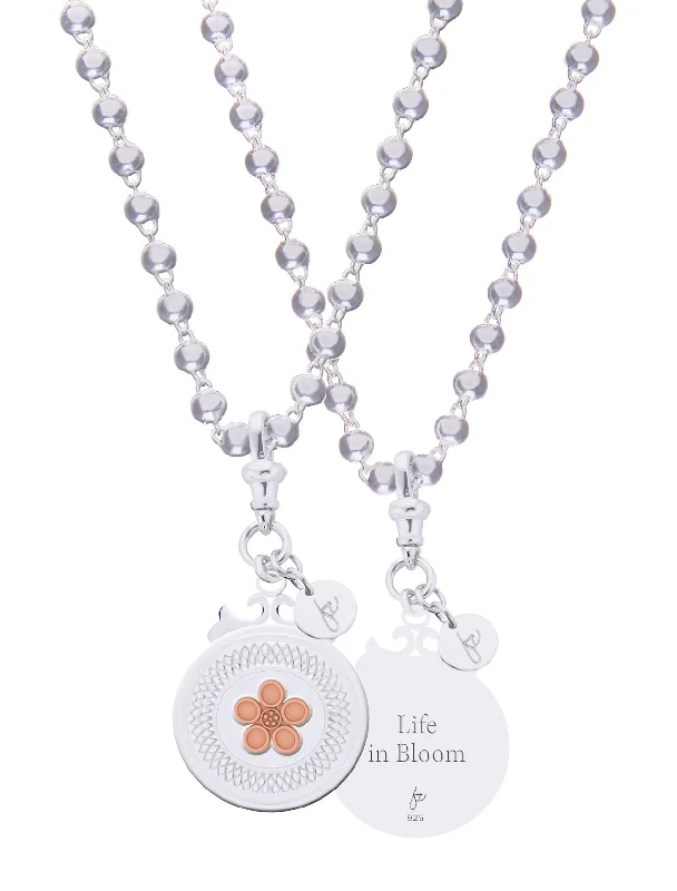 Heart - Shaped Pendant Necklaces with Birthstone InlaysDaisy Sterling Silver Declaration Pendant "Bloom"