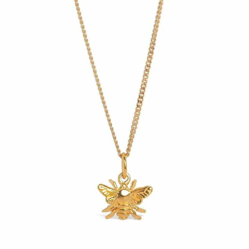 Crystal - Embellished Pendant Necklaces for a Glamorous LookBee Pendant | Gold