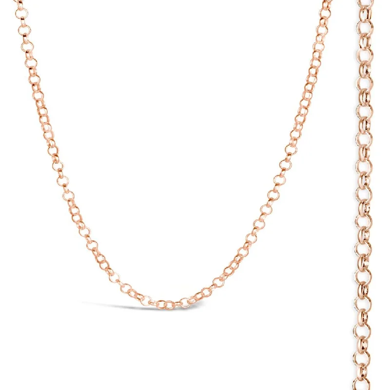 Crystal - Embellished Pendant Necklaces for a Glamorous LookBelcher Chain Rose Gold