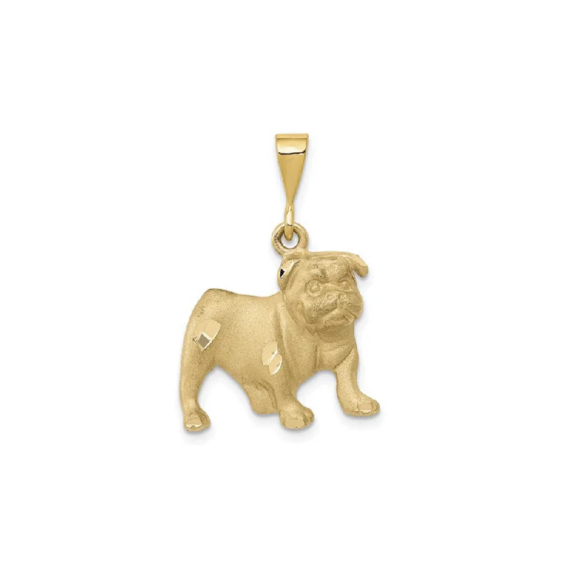 Religious Pendants with Cross or Star of David DesignsBulldog Puppy Dog Pendant (14K)