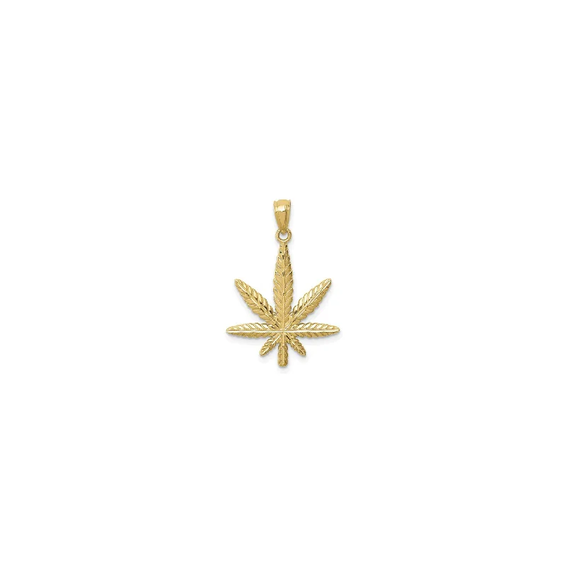 Initial Letter Pendants for a Personalized TouchCannabis Leaf Pendant (14K)