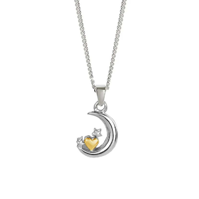 Zodiac Sign Pendant Necklaces for Astrology EnthusiastsCrescent Moon and Stars Charm Necklace