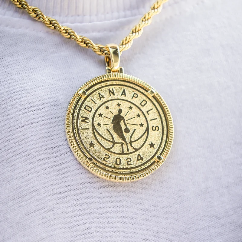 Zodiac Sign Pendant Necklaces for Astrology Enthusiasts2024 Official NBA All-Star Game Coin Pendant