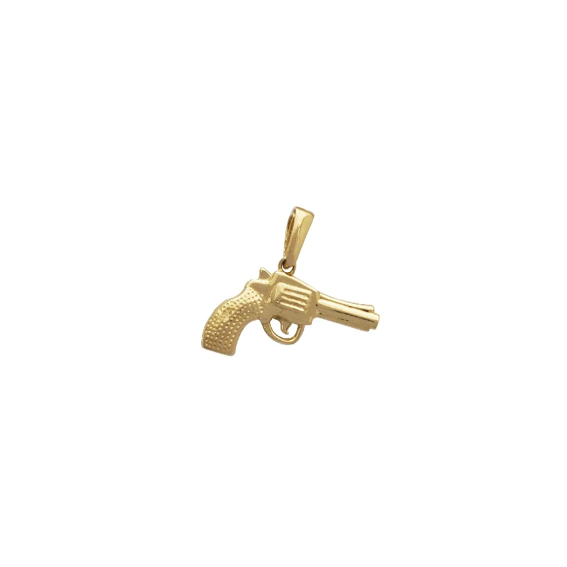 Initial Letter Pendants for a Personalized TouchRevolver Pistol Pendant (14K)