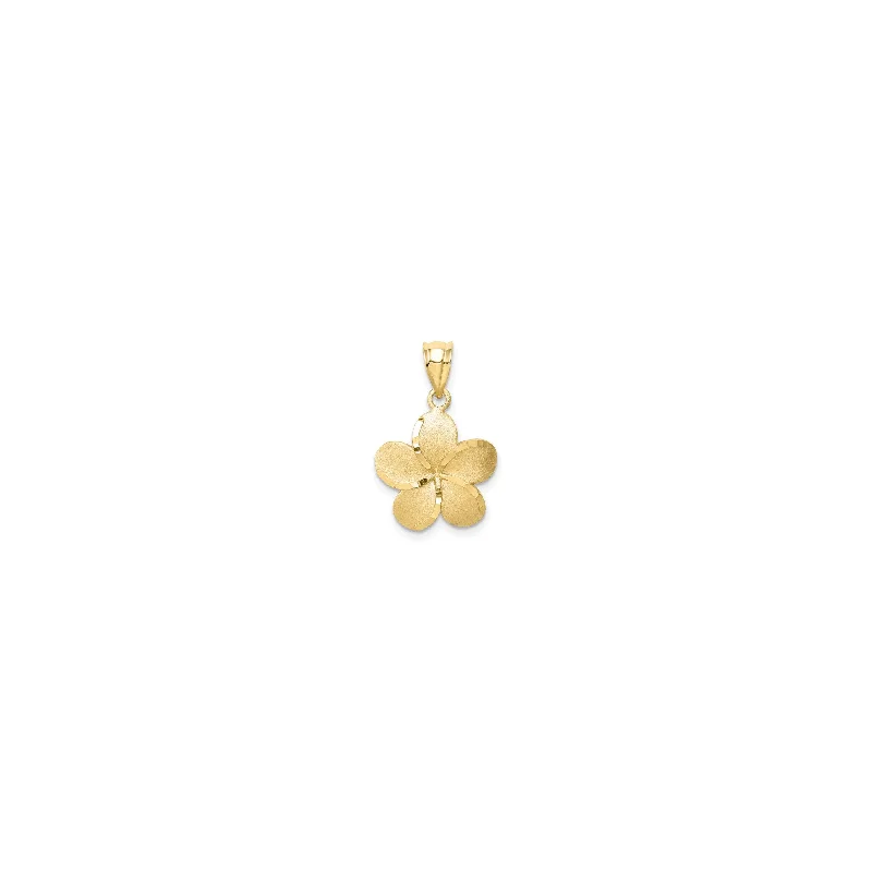 Charm Pendants with Multiple Small Decorative ElementsPlumeria Satin Pendant (14K)