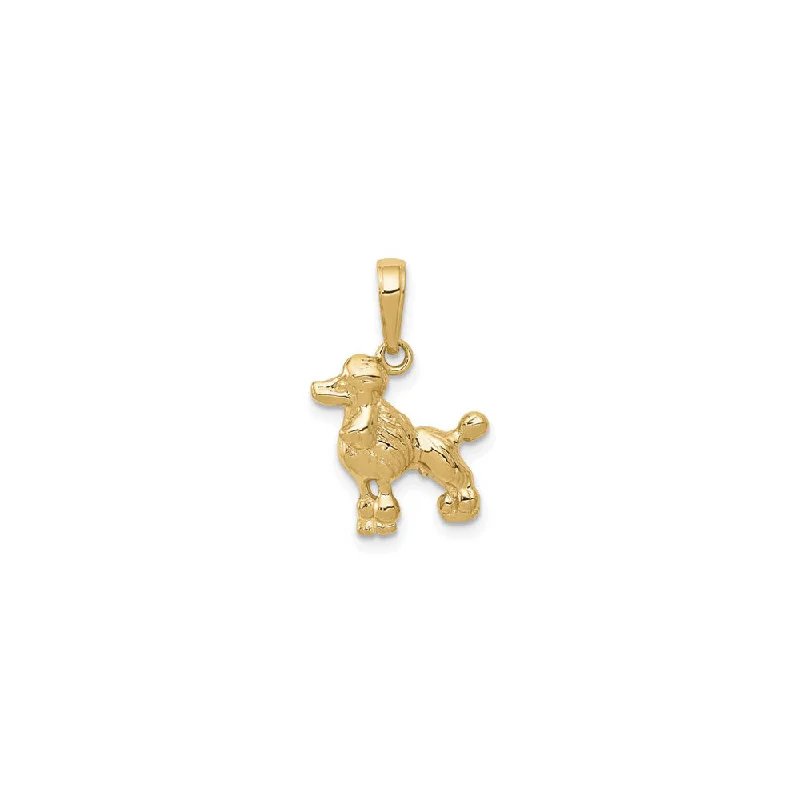 Initial Letter Pendants for a Personalized TouchPoodle Dog Shiny Pendant (14K)