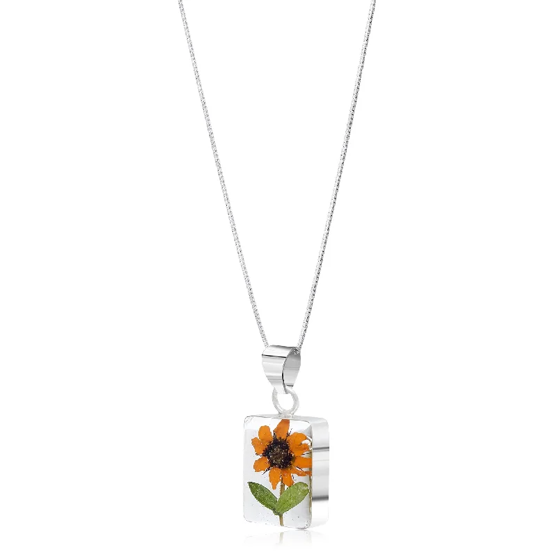 Zodiac Sign Pendant Necklaces for Astrology EnthusiastsSterling Silver Small Sunflower Pendant