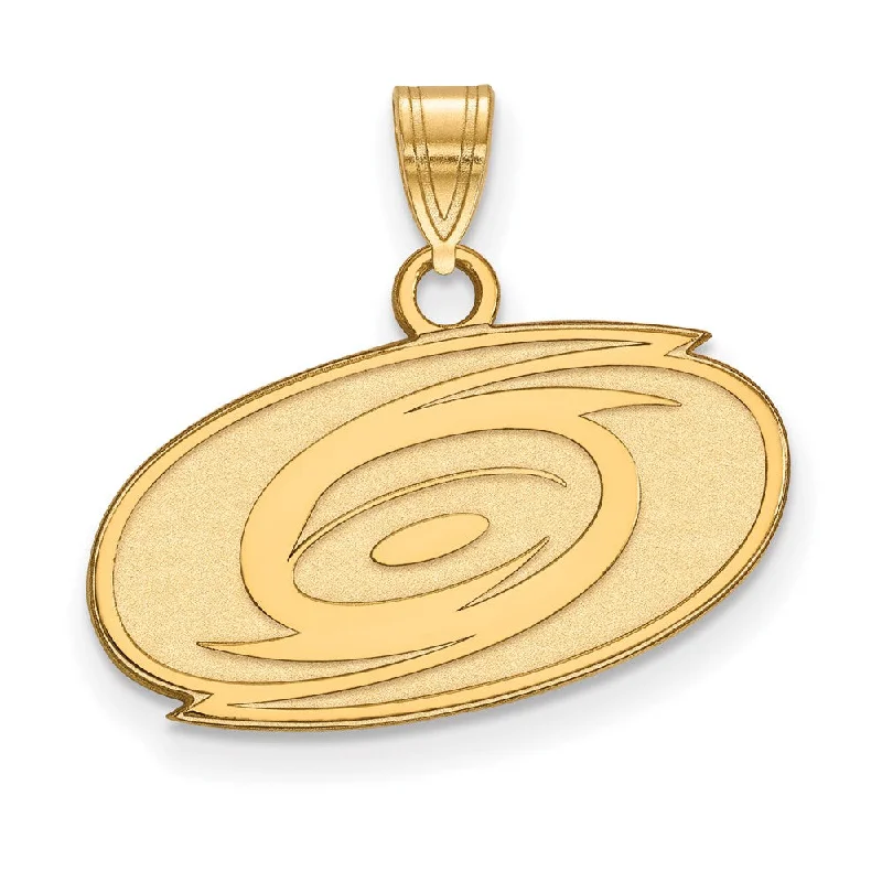 Animal - Shaped Pendants in Sterling SilverSS 14k Yellow Gold Plated NHL Carolina Hurricanes Small Pendant