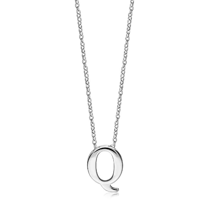 Zodiac Sign Pendant Necklaces for Astrology EnthusiastsSterling Silver Initial 'Q' Necklace